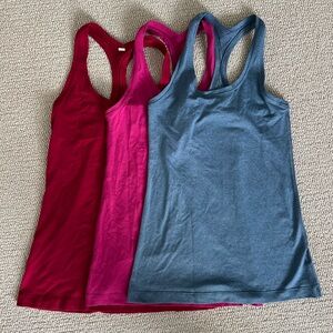 Lululemon Cool Racerback tank tops size 4